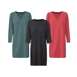 esmara® Damen Kleid, mit Viskose, leger geschnitten
