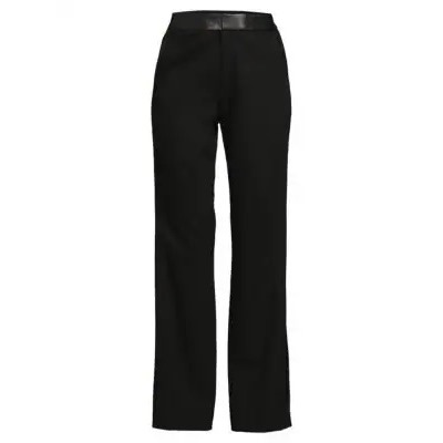 KARL LAGERFELD PARIS ​Mixed Media Wide Leg Trousers