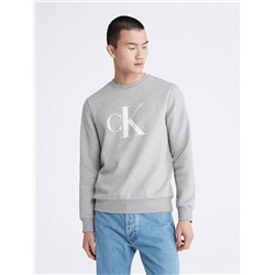 Monogram Logo Fleece Crewneck Sweatshirt
