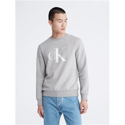 Monogram Logo Fleece Crewneck Sweatshirt