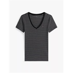 Stripe V-Neck Favorite T-Shirt