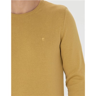 Yeşil Slim Fit Basic Kazak