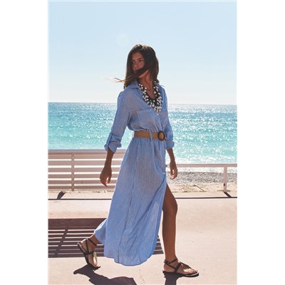 MIDI DRESS WITH BELT