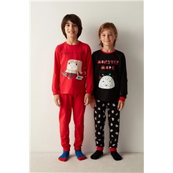 Penti Erkek Çocuk Monster Mode Uzun Kollu 2'li Pijama Takımı PNP8Y2IP23SK-MIX