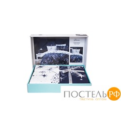 Постельное белье "Карвен" ранфорс 1,5 спальн. Glare Navy Blue