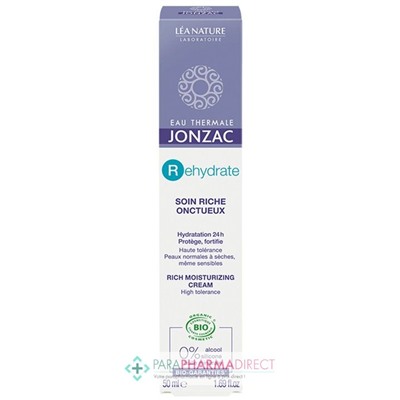 Eau Thermale Jonzac - Rehydrate - Soin Riche Onctueux BIO 50ml