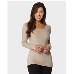 WOMEN'S HEAVYWEIGHT FLEECE BASELAYER SCOOP TOP