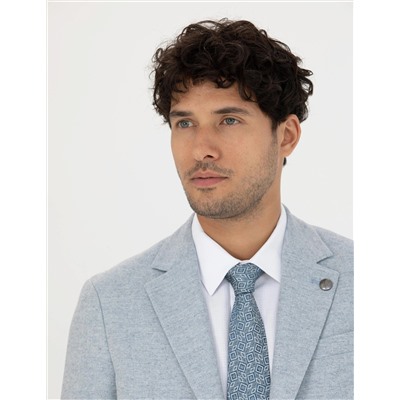 Açık Mavi Slim Fit Ceket
