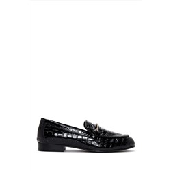 Derimod Kadın Deri Tokalı Kroko Loafer 23WFD1300E3