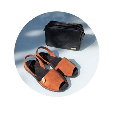 КОМБО Ab.Zapatos • 3106-8 • brandy + AB.ZAPATOS Pelle 21-20 (370) negro АКЦИЯ