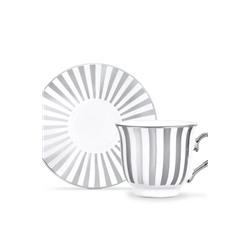Blanche 2'li Kahve Fincan Takımı - Renkli - 90 ml