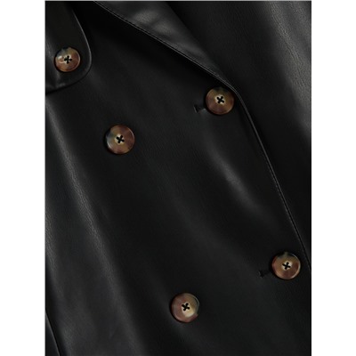 Trenchcoat aus Kunstleder