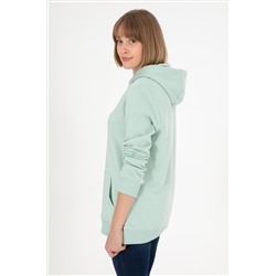 Erkek Su Yeşili Basic Sweatshirt