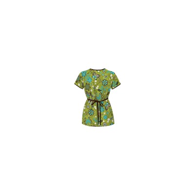 UA Butterfly Breeze Go Green Mock Wrap Scrub Top