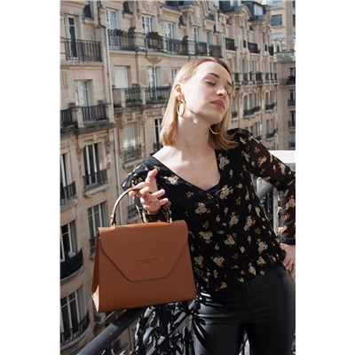 Bolso de piel Blu Camel