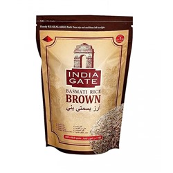 INDIA GATE Indian basmati brown rice Индийский коричневый рис Басмати 1кг