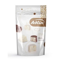 Конфеты из пишмание "Adlin" Ассорти в белой и молочной глазури 350 гр 1/8 (флип-пакет)