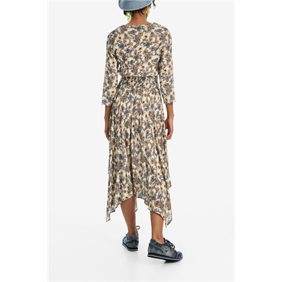 Vestido boho de bajo asimétrico
