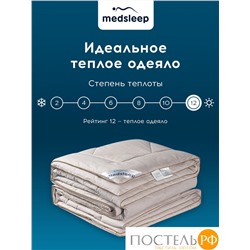 MedSleep ARIES Одеяло Зимнее 220х240, 1пр, хлопок/шерсть/микровол. 500 г/м2