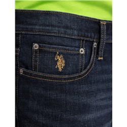 SLIM STRAIGHT 5 POCKET DENIM SHORTS