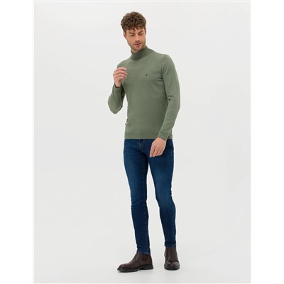 Duman Slim Fit Balıkçı Yaka Basic Triko Kazak