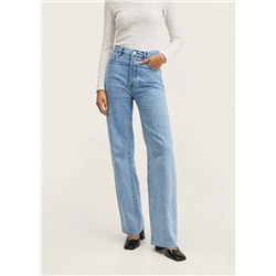 Vaqueros wideleg tiro alto -  Mujer | MANGO OUTLET Melilla