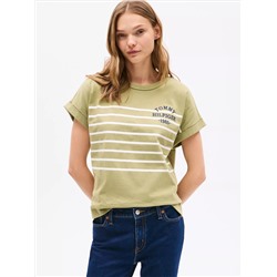 Hilfiger 1985 Logo Stripe T-Shirt