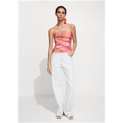 Top estampado cuadros