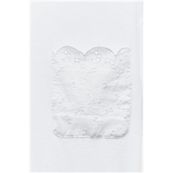 T-SHIRT WITH SWISS-EMBROIDERED POCKET