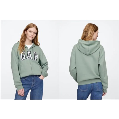Relaxed Gap Logo Zip Hoodie