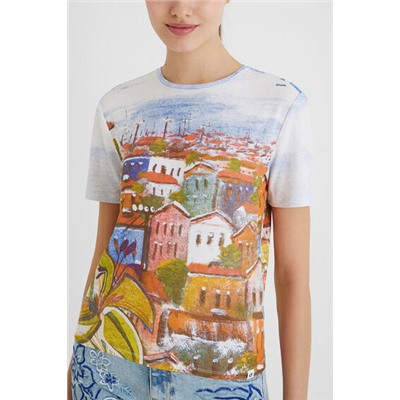Camiseta canalé arty