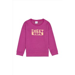 Kız Çocuk Menekşe Sweatshirt