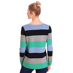 Damen Strickpullover mit Blockstreifen