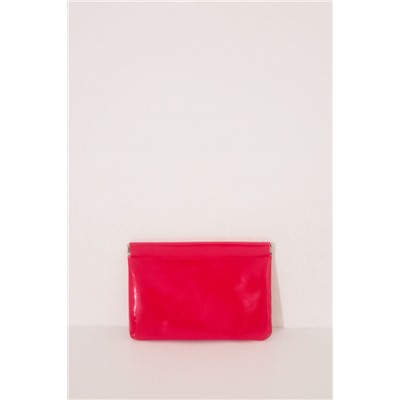 Mini monedero charol naranja