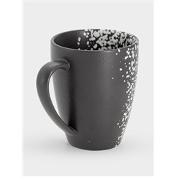 Кружка, 400 мл, фарфор P, черная, в белую крапинку, Caviar Galaxy