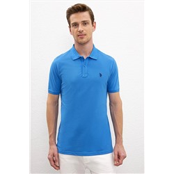 Erkek Kobalt Basic Polo Yaka Tişört