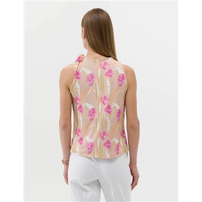 Kahverengi Kolsuz Comfort Fit Bluz