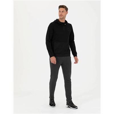 Siyah Regular Fit Sweatshirt