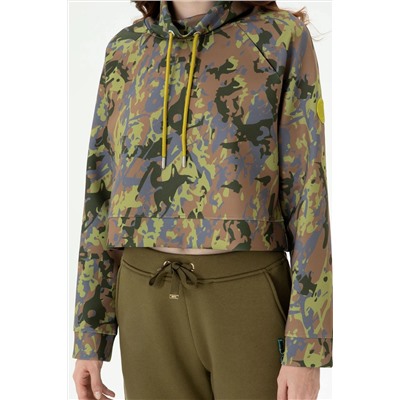 Kadın Haki Sweatshirt