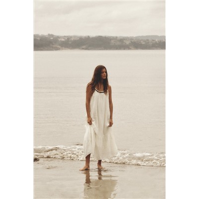 MIDI DRESS WITH COIN DETAIL