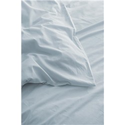 Manon King Size %100 Pamuk Ranforce Düz Nevresim - Mavi