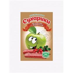 Пастильные сухарики "Яблочные с брусникой"