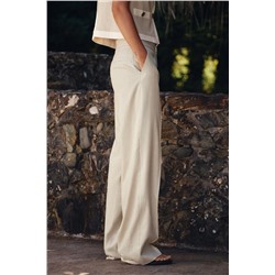 PANTALÓN RECTO CON LINO