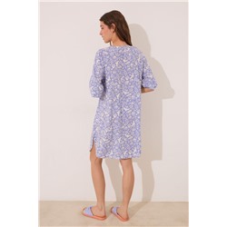 Camisola viscosa lila estampado