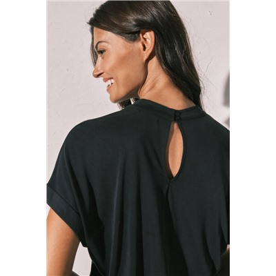 Mono largo fluido negro