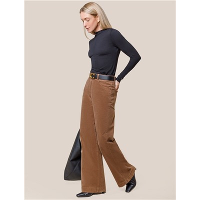 Джемпер с цельнокроеным воротом из премиального хлопка