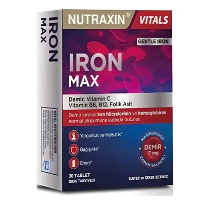 Iron 30 tab NUTRAXIN
