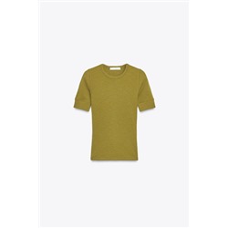 RIB SHORT SLEEVE T-SHIRT