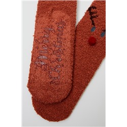 Calcetines antideslizantes Rojo teja