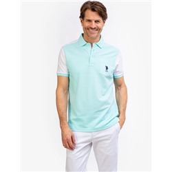 COLORBLOCK PIQUE POLO SHIRT WITH POCKET
